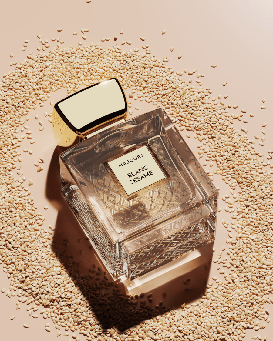 Blanc Sesame Circular Sesame Track Full Shot Close Up