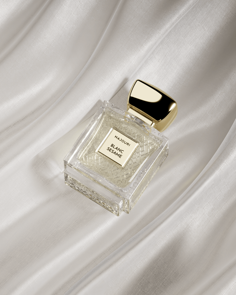 Blanc Sesame On Silk Fabric High Angel