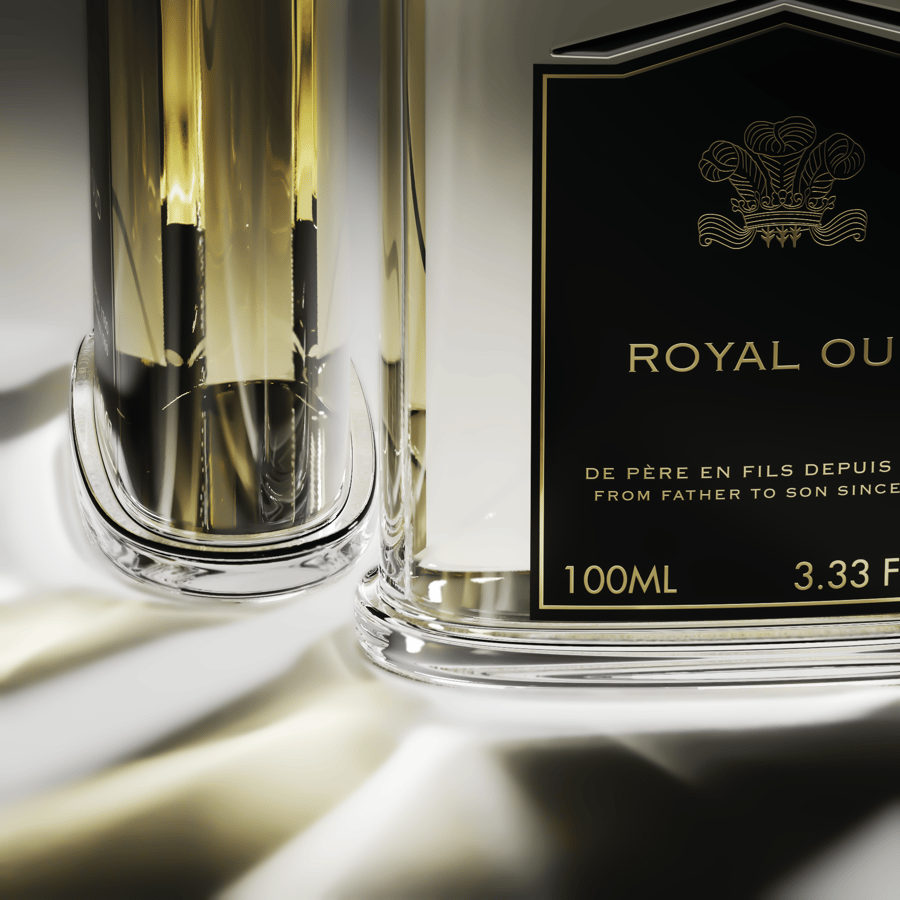 Creed Royal Oud White Bottom Corner Close Up