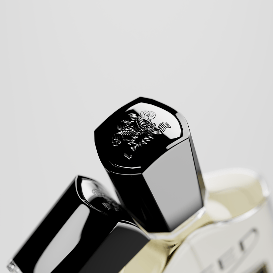 Creed Royal Oud White Cap Close Up