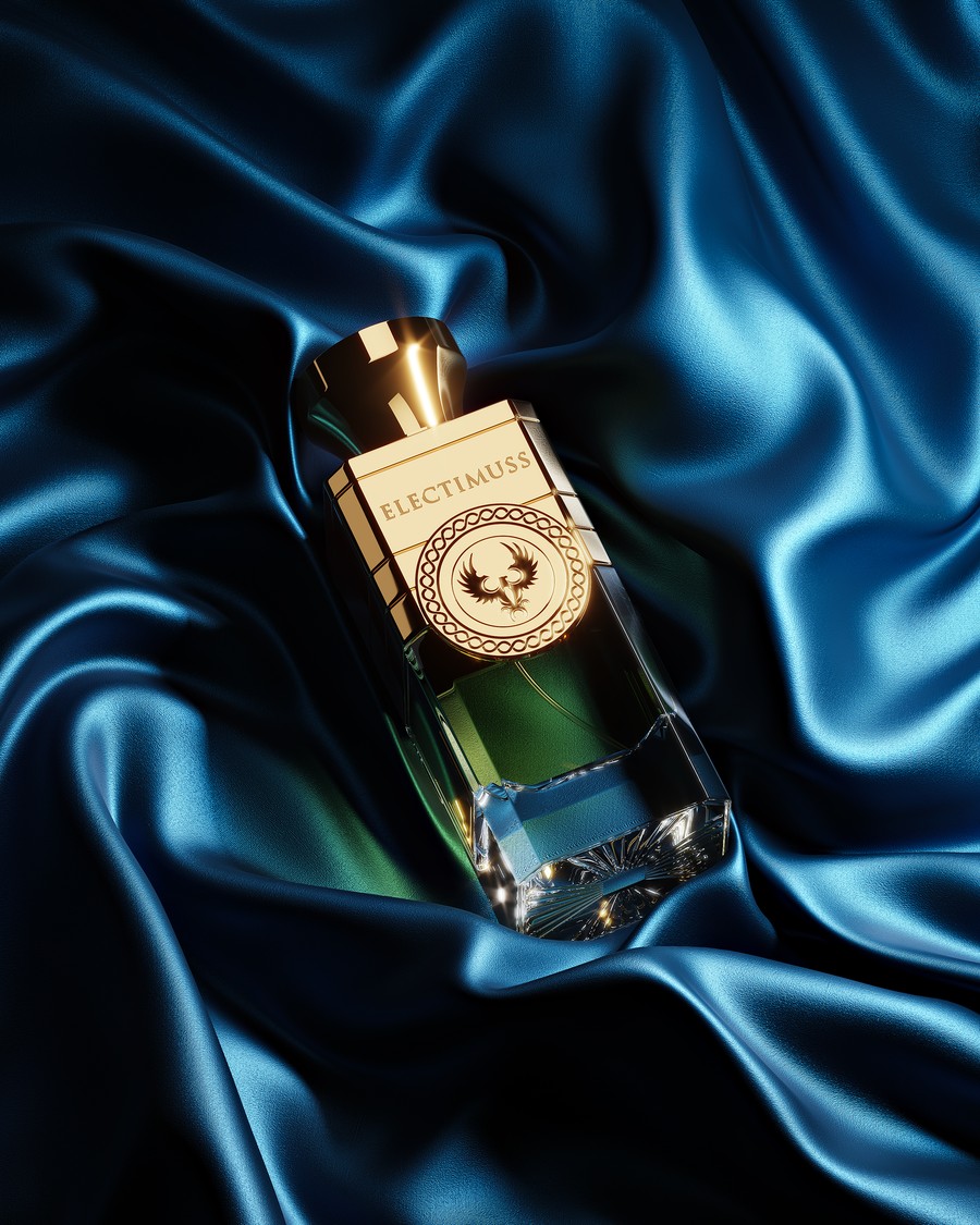 Elecimuss Blue Full Shot On Fabric