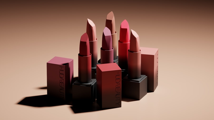 Huda Lipsticks With Boxes Composition Full Shot
