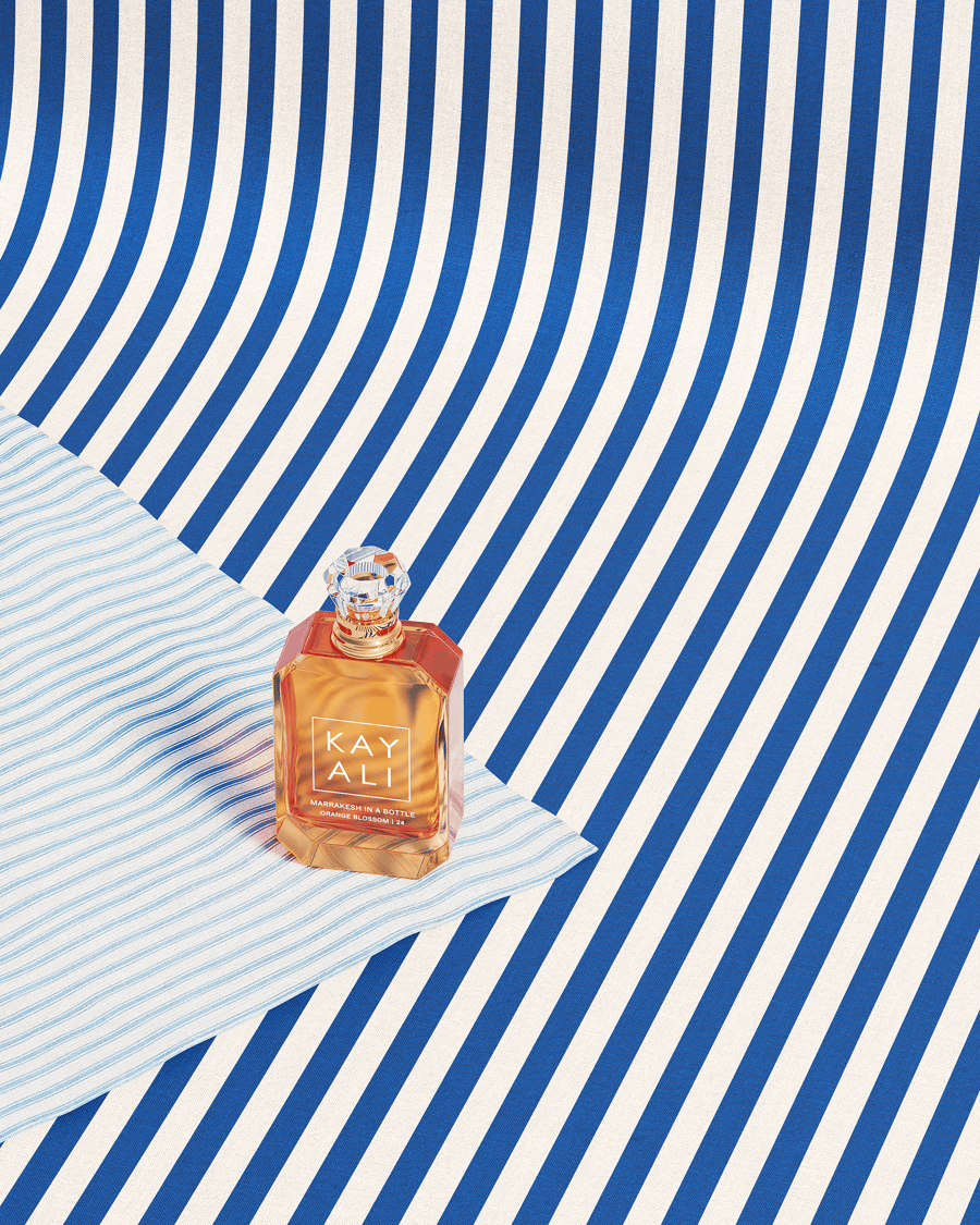 Kayali Summer Perfume Mid Long Shot Pan Down