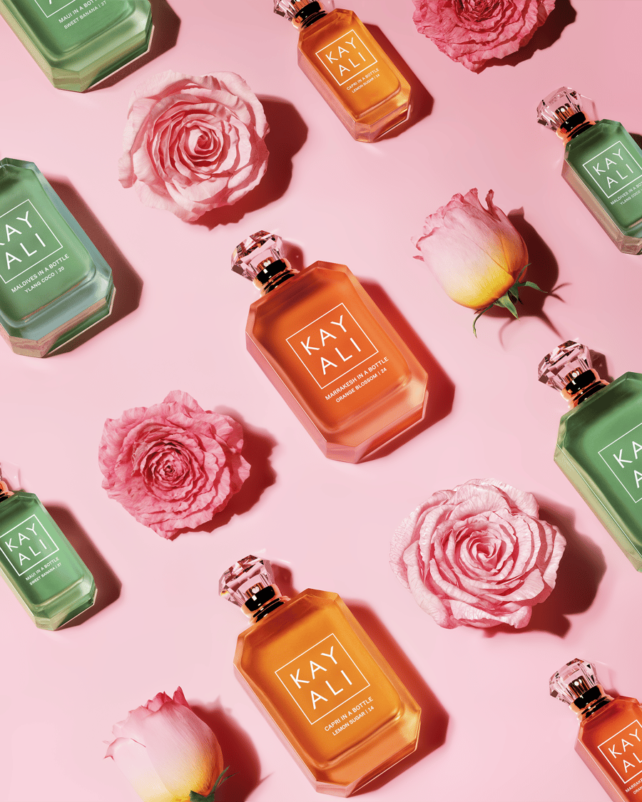 Kayali Summer Perfume Many High Angel Pink Background