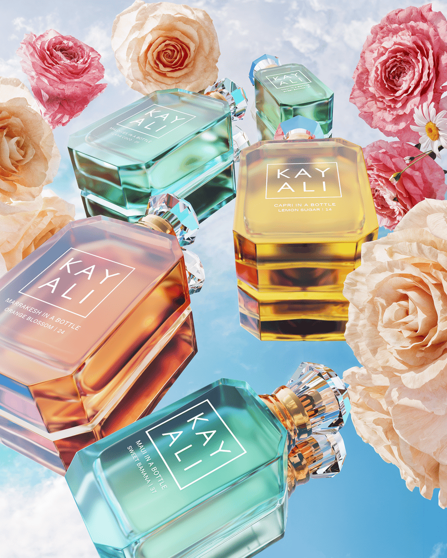 Kayali Summer Perfume Many Pan Down Close Up With Roses
