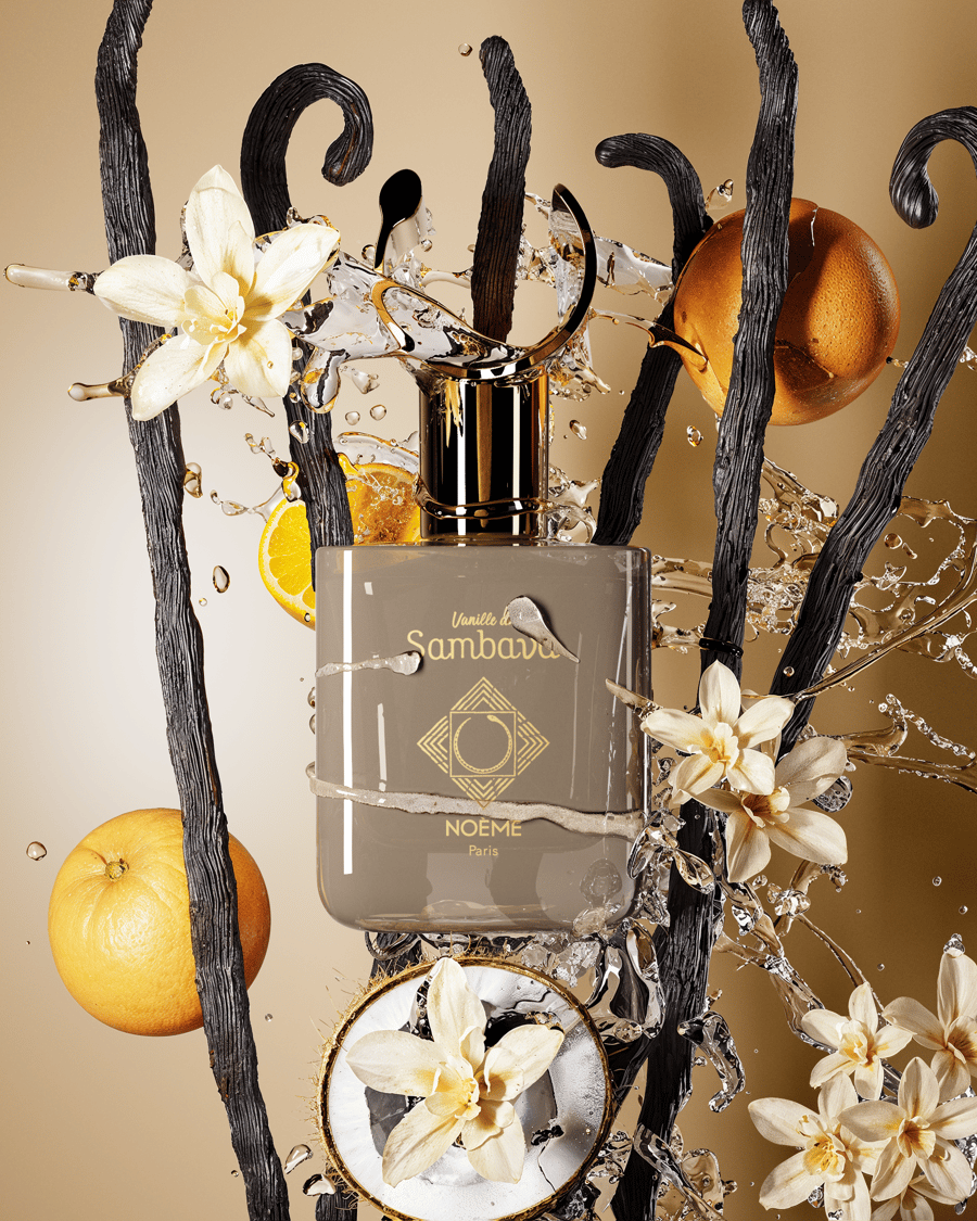 Vanille De Sambava Full Front Shot Water Splash